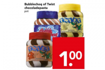bubblechoq of twist chocoladepasta