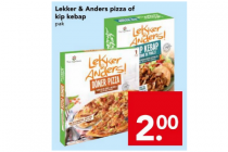 lekker  anders pizza of kip kebap