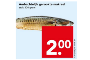 ambachtelijk gerookte makreel