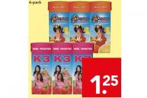 piet piraat of k3 minipakjes