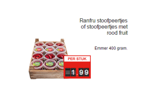 ranfru stoofpeertjes of stoofpeertjes met rood fruit