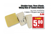 cheddar kaas fleur daunis viking blue of tomme blanche
