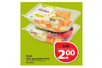 plus vers gesneden fruit