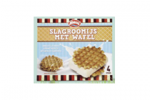 slagroomijs met wafel