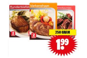 runderwokpuntjes varkenshaas runderbiefstuk of mixed grill