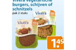 vivera vegetarische burgers schijven of schnitzels