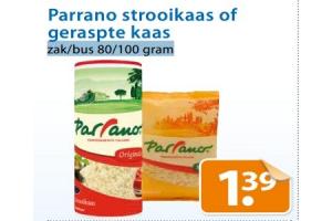 parrano strooikaas of geraspte kaas