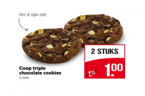 coop triple chocolate cookies