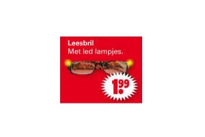 leesbril met ledlamjes