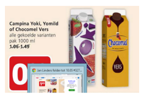 campina yoki yomild of chocomel vers
