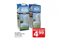 jan linders houdbare halfvolle of volle melk