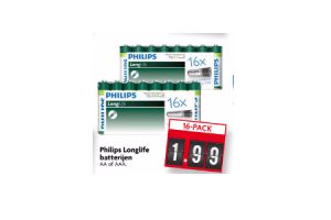 philips longlife batterijen