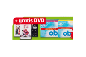 o.b. voordeelpak met dvd