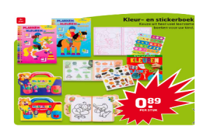 kleur  en stickerboek