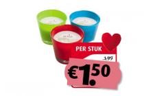 kaars in glas