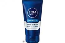 nivea for men deep cleansing face scrub