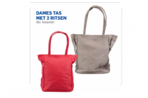 dames tas met 2 ritsen