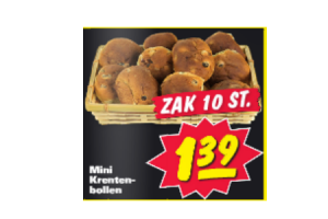 mini krentenbollen