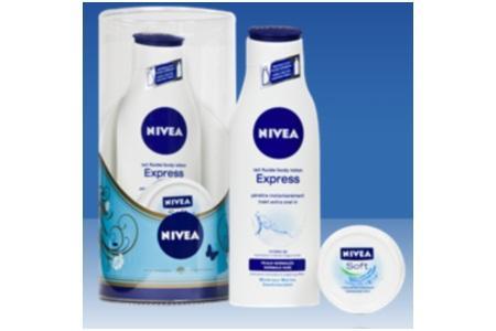 nivea geschenkverpakking express soft