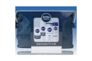 nivea geschenkverpakking sensitive toilettas