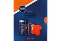 nivea geschenkverpakking sportplust shirt