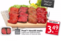 proef t verschil steaks