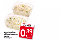 kaasbieslook of kaasmosterd salade