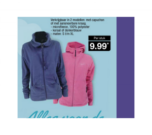 fleece damesjack