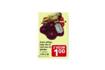 zoete pittige baby mix of rode uien of sjalotjes
