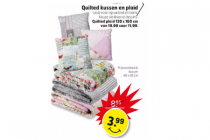 quilted kussen en plaid