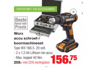 worx accu schroef boormachineset