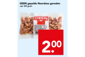 deen gepelde noordzee garnalen
