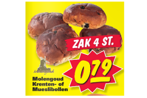 molengoud krenten  of mueslibollen