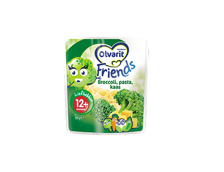 olvarit friends broccoli pasta kaas 12 maanden