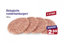 biologische runderhamburgers