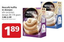 nescafe koffie in doosjes