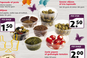 tapenade olijven pesto zoete pepers of gedroogde tomaten