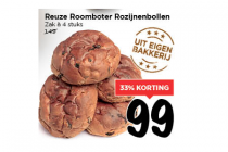 reuze roomboter rozijnenbollen