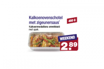 kalkoenovenschotel met zigeunersaus