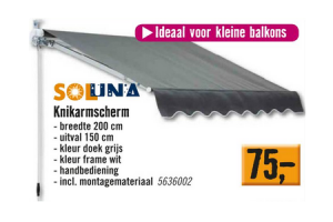 soluna knikarmscherm