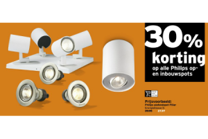 philips op  en inbouwspots