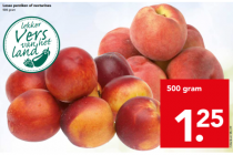 losse perziken of nectarines