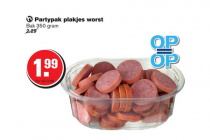 partypak plakjes worst