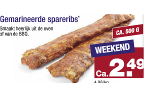 gemarineerde spareribs