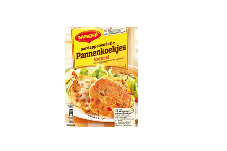 maggi aardappelvariatie pannenkoekjes naturel