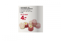 hema marsepein  en chocolade petit four