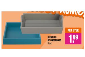 dienblad of onderbord