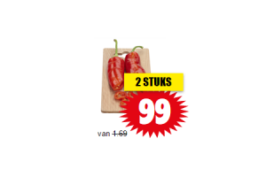 zoete puntpaprikas