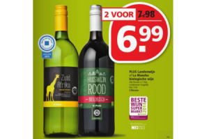 plus landenwijn of la mancha biologische wijn