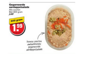 gegarneerde aardappelsalade